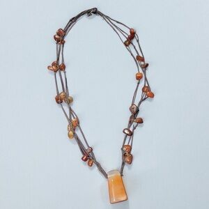 Agate Multi Strand Necklace
